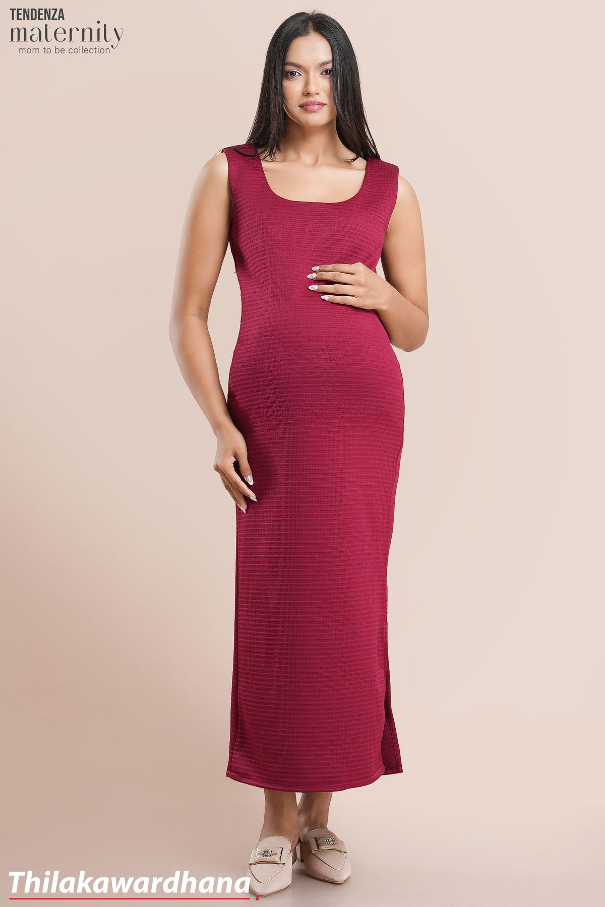 Tendenza Sleeveless T Shirt Maternity Dress