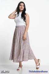 Akasi Printed Maxi Skirt