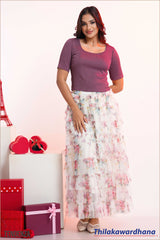 Tendenza Scoop Neckline Rib Top