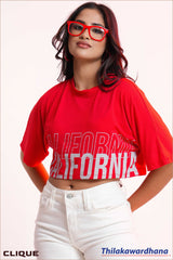 Tendenza Printed Crop Tee