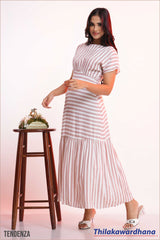 Tendenza Batwing Sleeve Maxi Dress