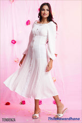 Tendenza Square Neck Elegant Maxi Dress