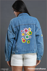 Aura Sunshine Petal Denim Jacket