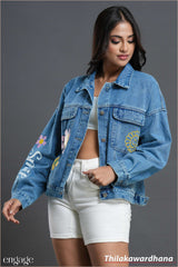 Aura Sunshine Petal Denim Jacket