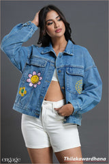 Aura Sunshine Petal Denim Jacket