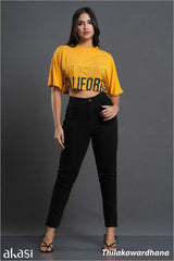 Akasi High Waist Black Jean