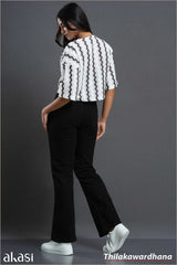Akasi High Waist Boot Cut Black Jean
