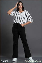 Akasi High Waist Boot Cut Black Jean