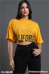 Tendenza Printed Crop Tee