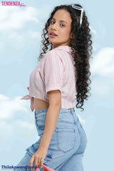 Tendenza Teen Double Flutter Sleeve Top