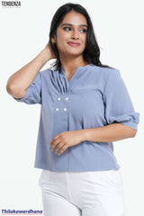 Tendenza Cloudline Button Top
