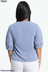 Tendenza Cloudline Button Top
