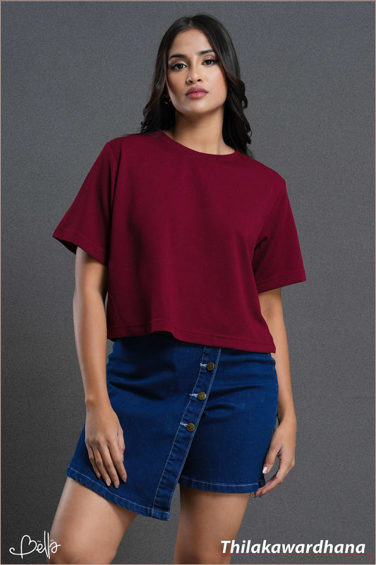 Bella Dropped Shoulder T Shirt