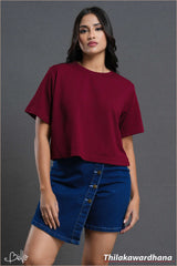 Bella Dropped Shoulder T Shirt