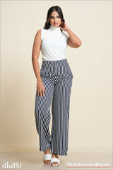 Akasi High Waist Striped Pant
