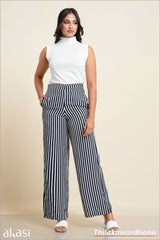 Akasi High Waist Striped Pant
