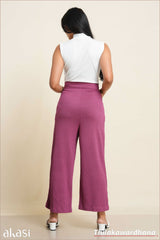 Akasi Textured High Waist Pant
