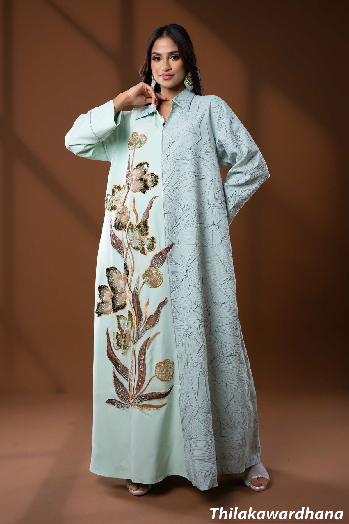 Golden Bloom Elegance Dress