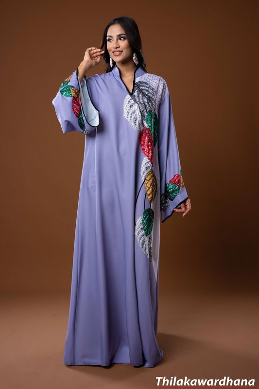 Autumn Leaf Elegance Maxi Dress