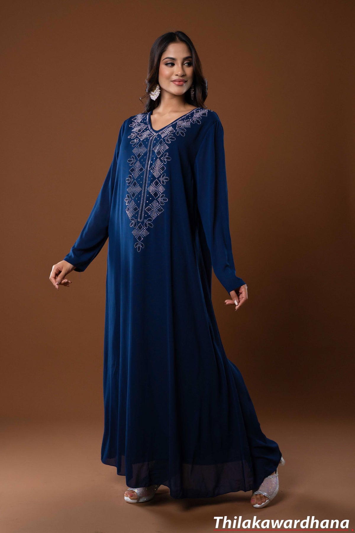 Sapphire Charm Maxi Dress