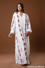Empress Pattern Kaftan Maxi Dress