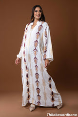 Empress Pattern Kaftan Maxi Dress