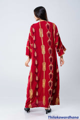 Empress Pattern Kaftan Maxi Dress