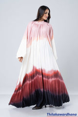Aurora Flow Pleated Maxi Dress