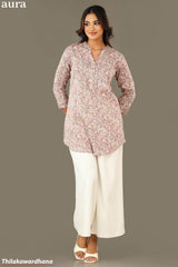 Aura Printed Kurtha Top