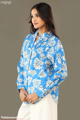 Engage Pleated Long Sleeve Top