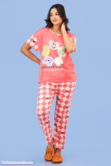 Printed 2pcs Pijama Kit