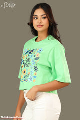 Bella Girl Power Floral Printed Tee