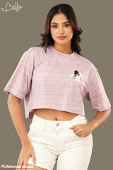 Bella Dropped Shoulder Crop Tee