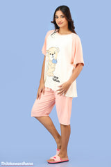 Printed 2pcs Pijama Kit