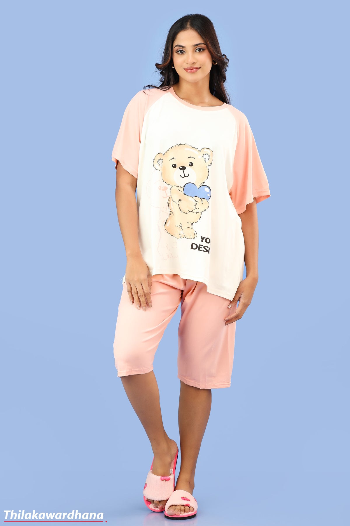 Printed 2pcs Pijama Kit