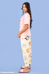 Printed 2pcs Pijama Kit