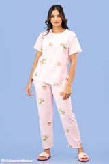 Printed 2pcs Pijama Kit