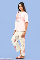 Printed 2pcs Pijama Kit