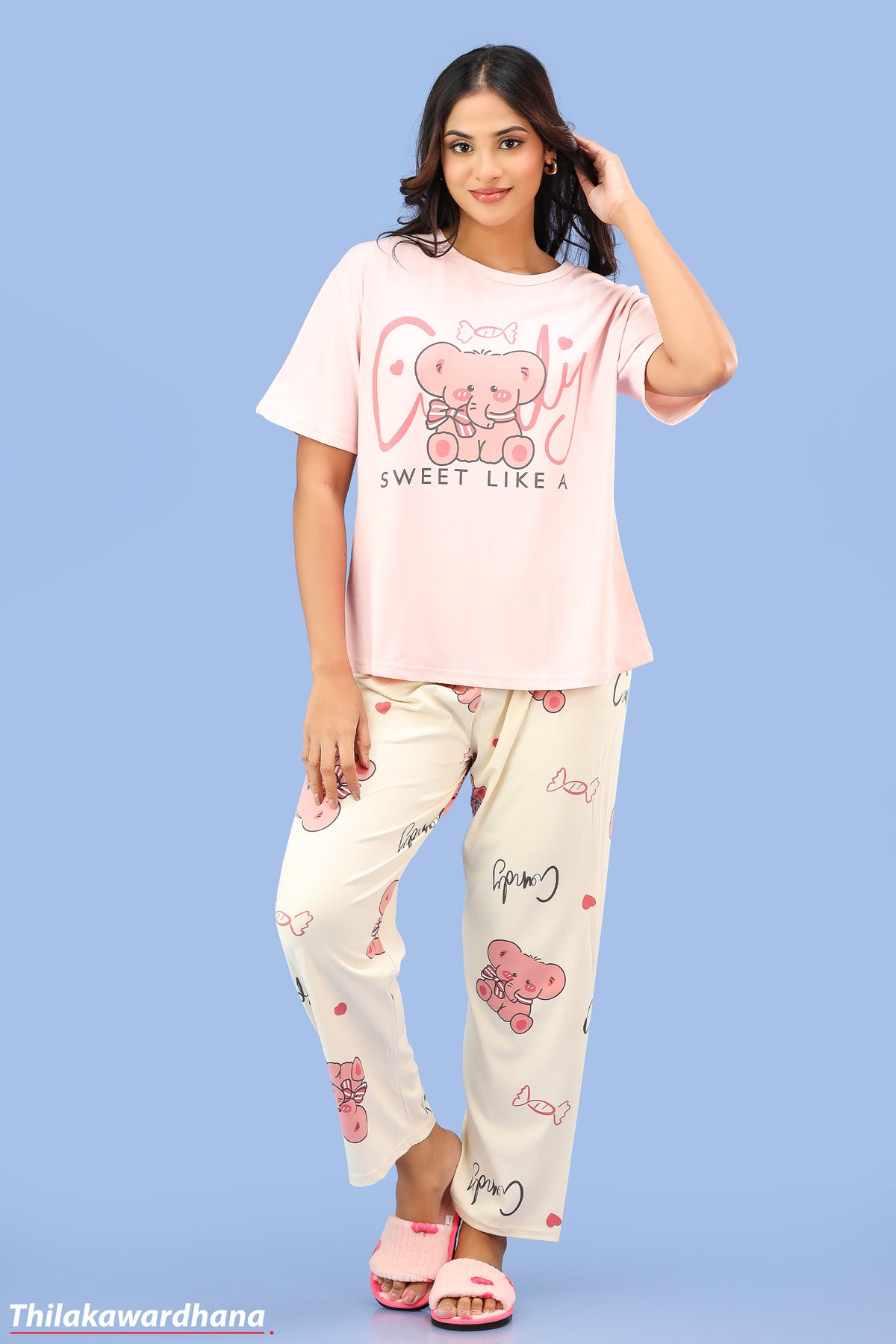 Printed 2pcs Pijama Kit