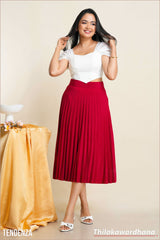 Tendenza Pleated Midi Skirt