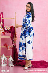 Aura Crystal Blue Maxi Dress