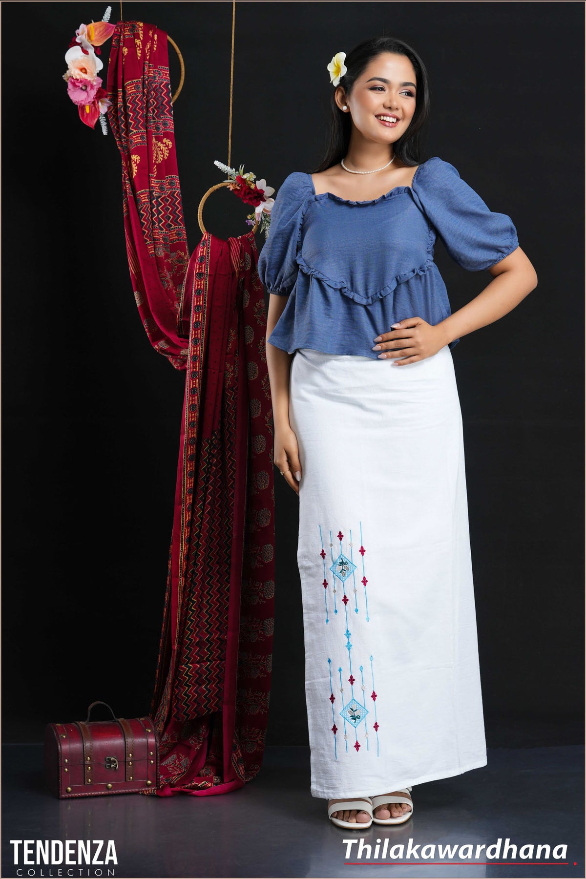 Women's Embroidered Lungi
