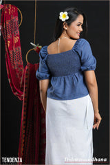 Tendenza Heart Shaped Frilled Blouse