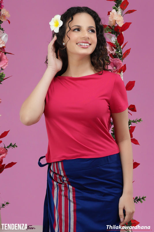 Tendenza Teen Blair Boat Neck Top
