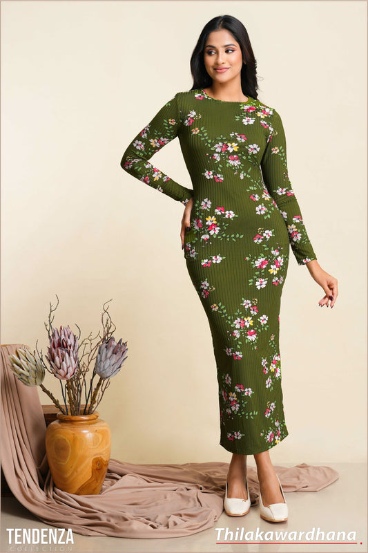 Tendenza Long Sleeve Bodycon Dress