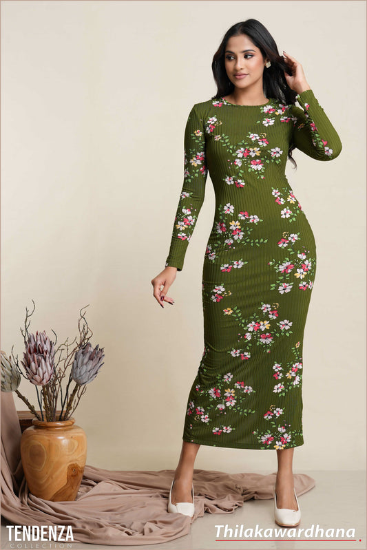 Tendenza Long Sleeve Bodycon Dress