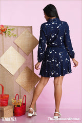 Tendenza Moonlit Petal Belted Dress