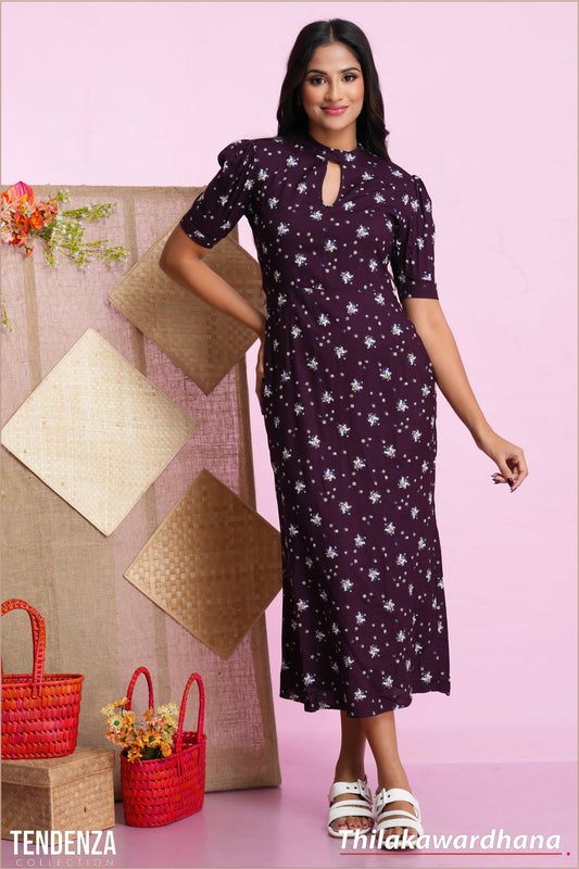 Tendenza Short Sleeve Maxi Dress