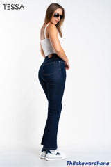 TESSA Indigo Rinse High Rise Boot Cut Jean