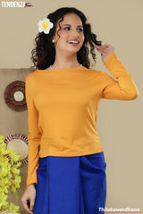 Tendenza Long Sleeve Boat Neck Top